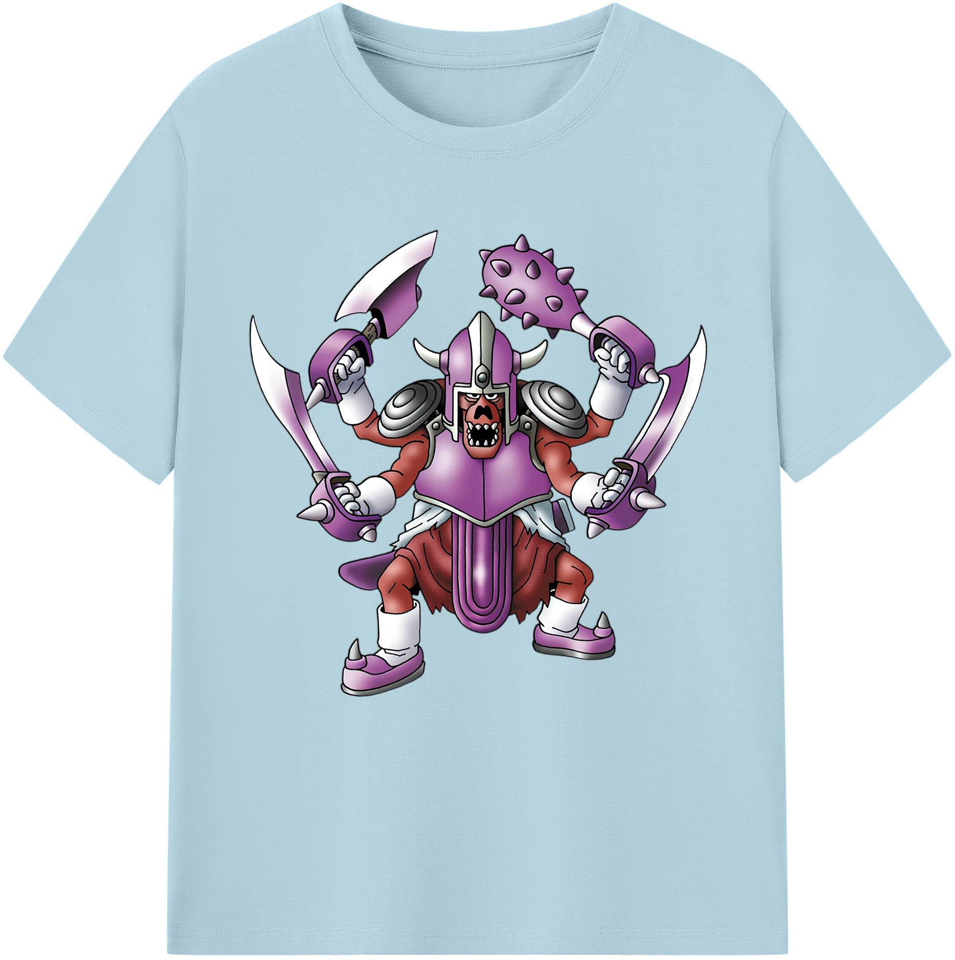 （画像用） ドラゴンクエスト Doragon Kuesuto Dragon Quest 綿100％半袖Tシャツ（フロントプリント）